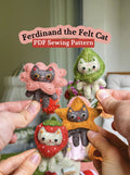 Ferdinand the Felt Cat PDF Sewing Pattern