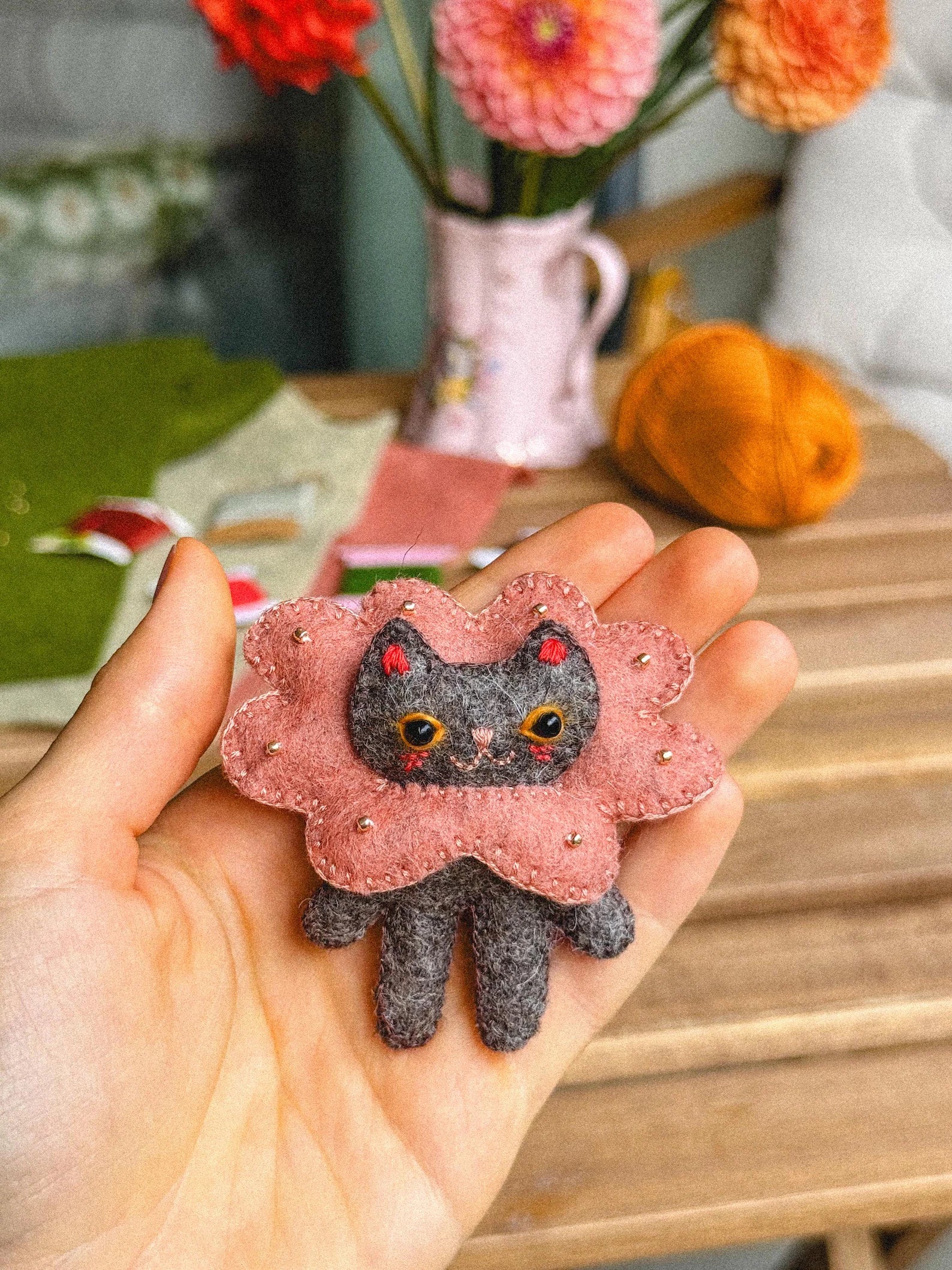 Ferdinand the Felt Cat PDF Sewing Pattern
