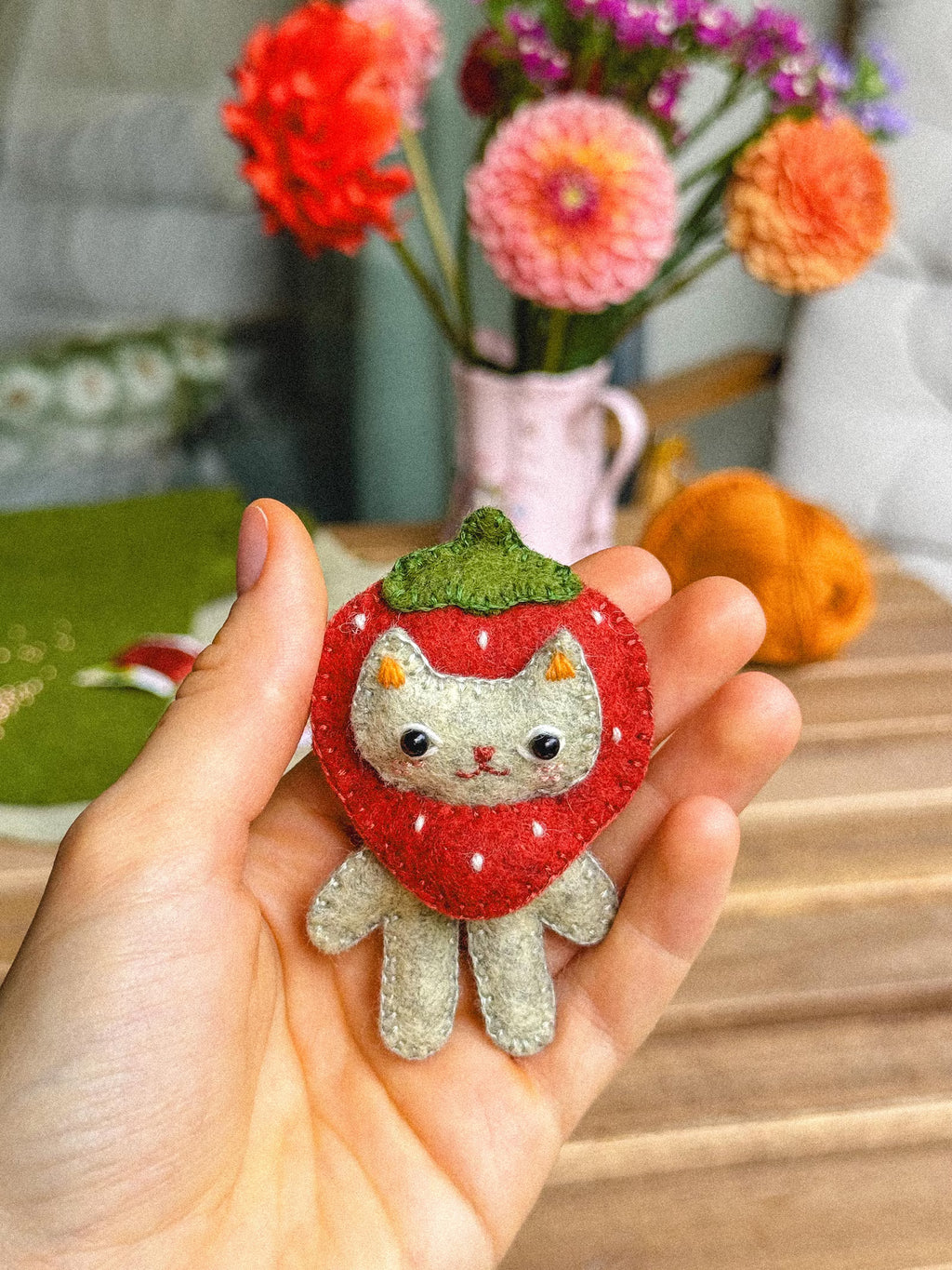 Ferdinand the Felt Cat PDF Sewing Pattern