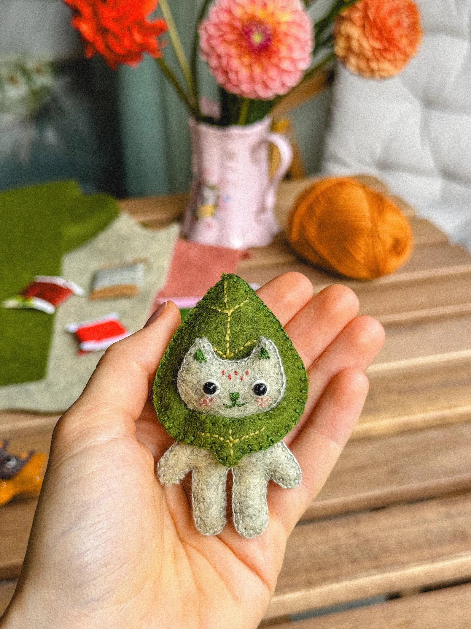 Ferdinand the Felt Cat PDF Sewing Pattern