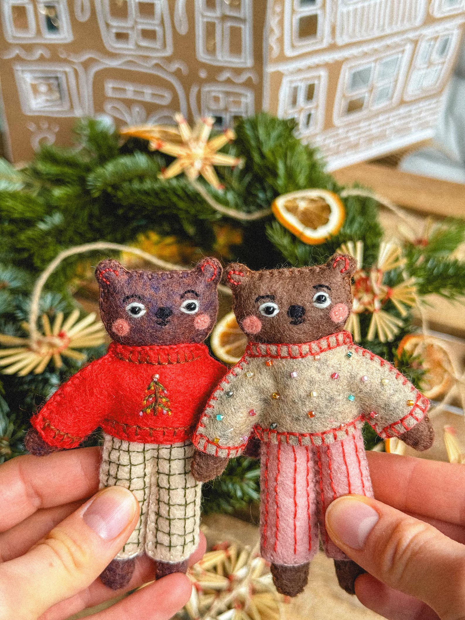 Boris the Felt Bear – PDF Sewing Pattern