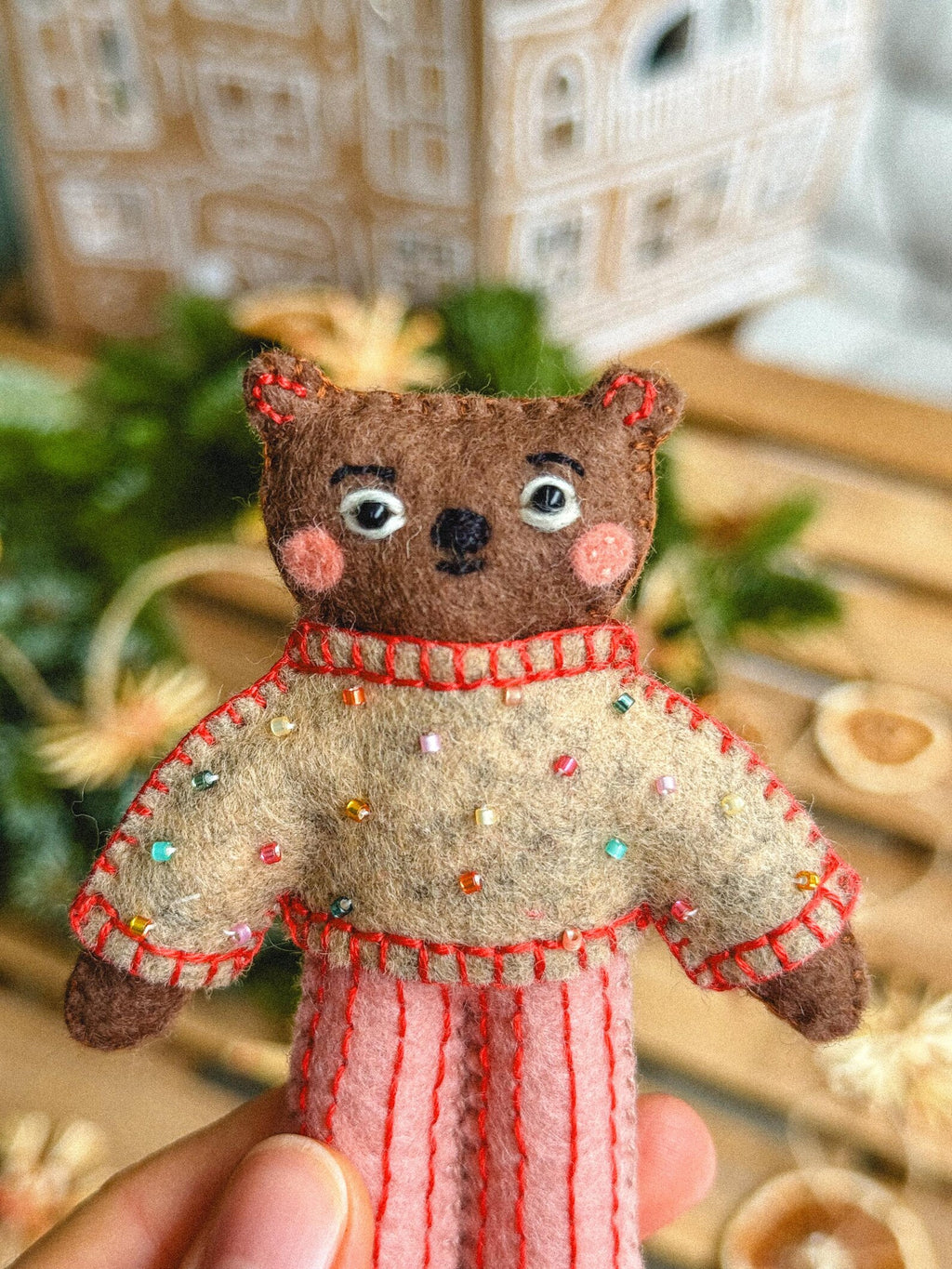 Boris the Felt Bear – PDF Sewing Pattern