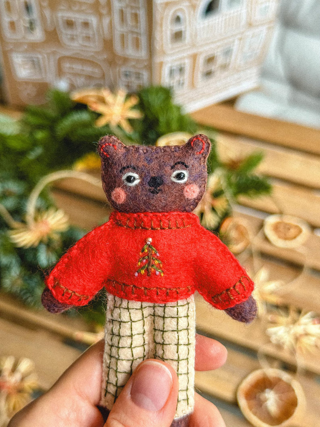 Boris the Felt Bear – PDF Sewing Pattern