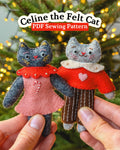 Celine the Felt Cat – PDF Sewing Pattern