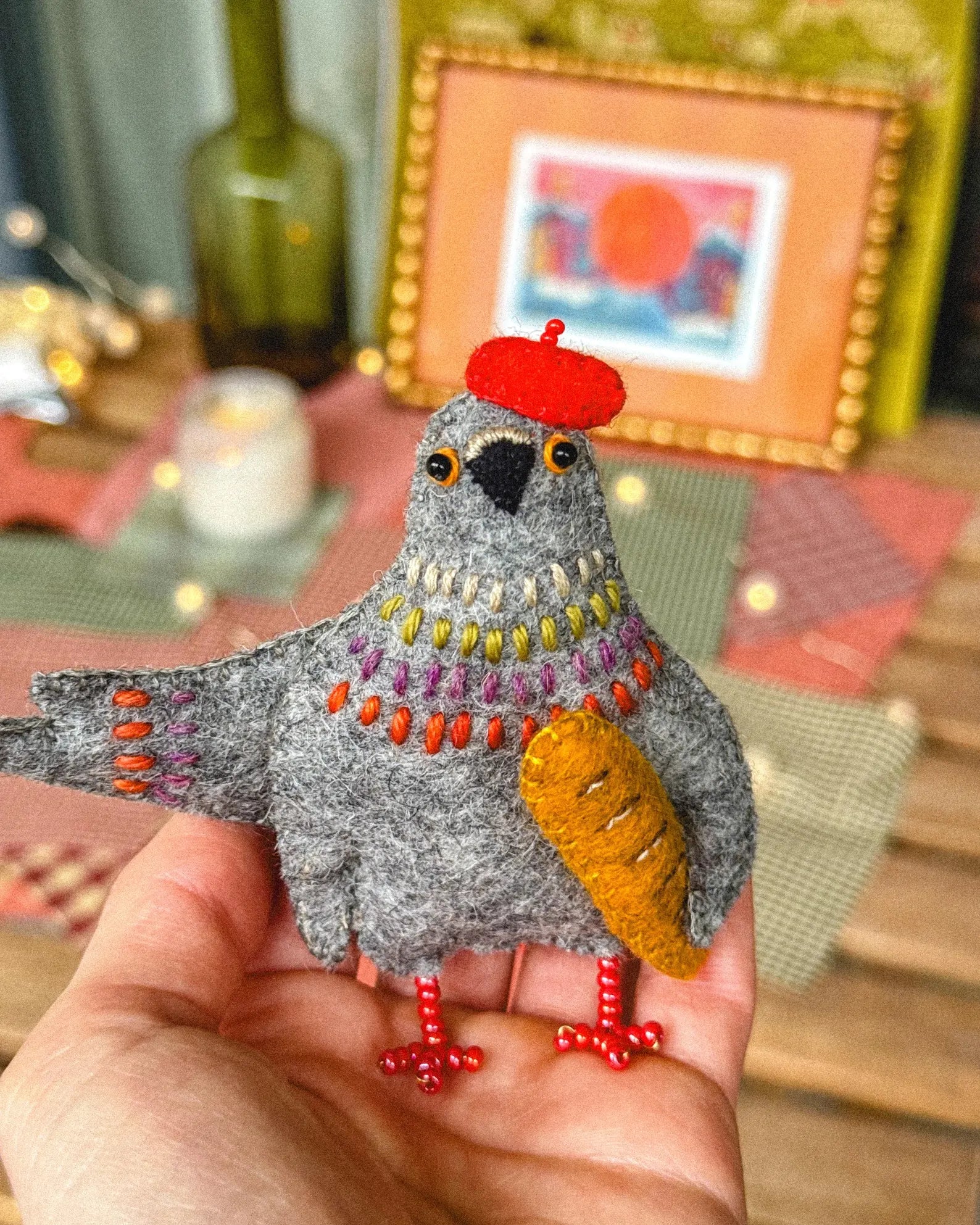 Pedro the Felt Pigeon | PDF Sewing Pattern