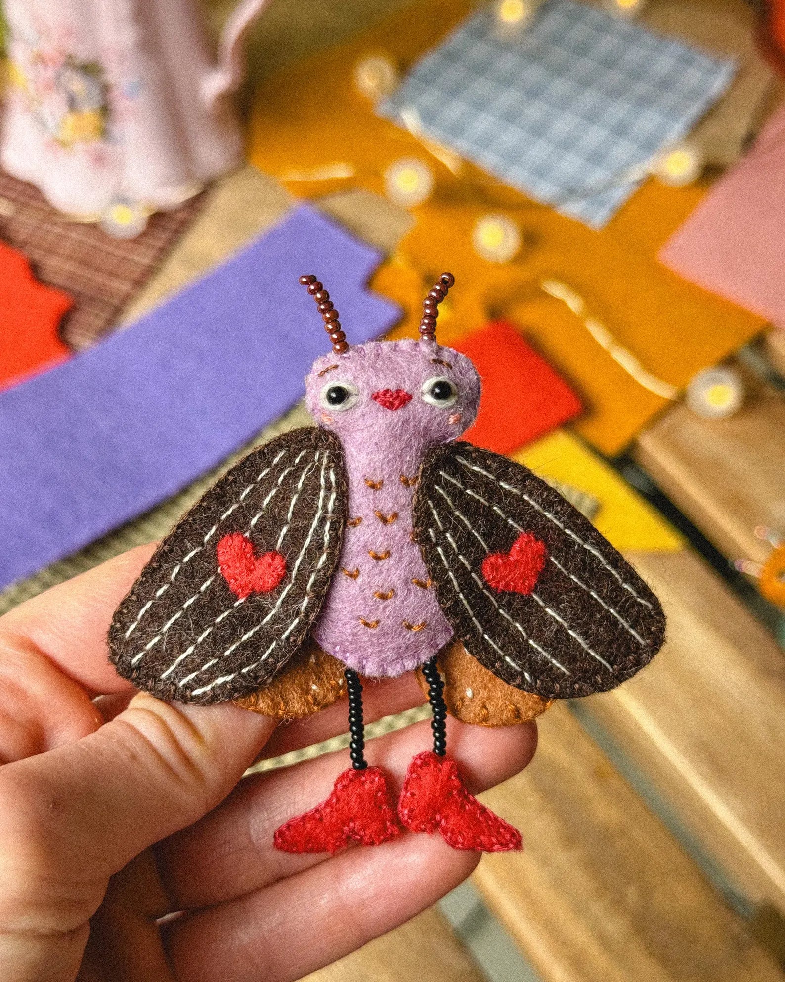 Monica the Felt Moth | Sewing Pattern
