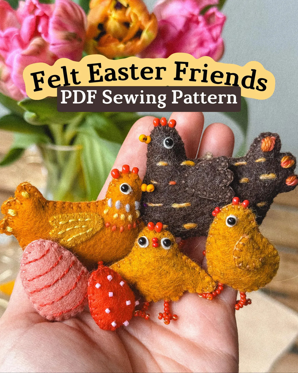 Felt Easter Friends - Sewing Pattern